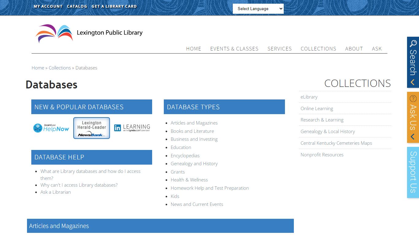 Databases | Lexington Public Library